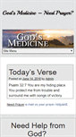 Mobile Screenshot of godsmedicine.org